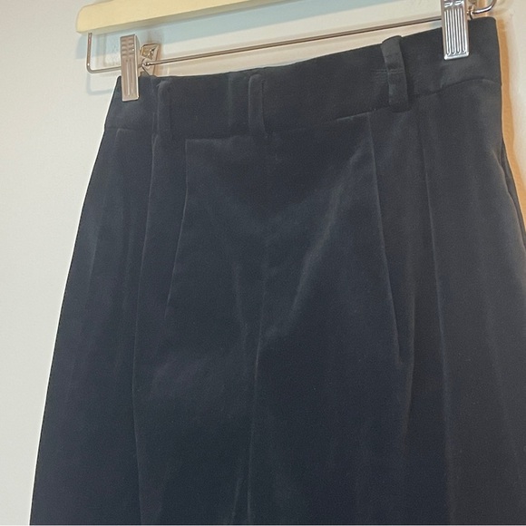 MaxMara Black Velvet Dress Pants Made in Italy Size 6 - Picture 7 of 10